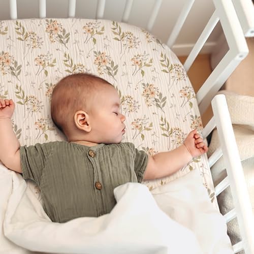 lulumoon Muslin Fitted Bassinet Sheet: Compatible - Image 7