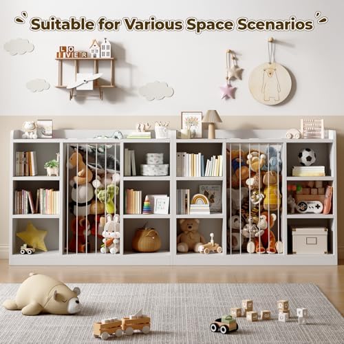 Toy Storage Organizer with 6 Cube, Stuffed Animal Storage - Image 6