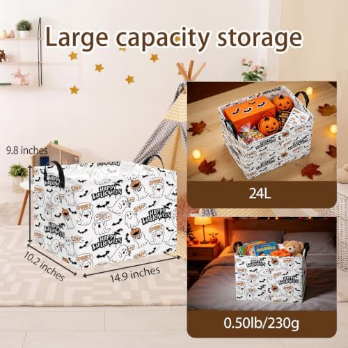 NTAO Gift Storage Basket Empty for Halloween, Storage Bin - Image 2