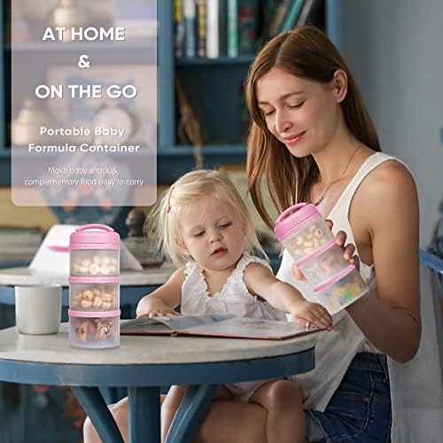 Termichy Stackable Formula Dispenser Portable: Milk Powder Container to go - Image 6