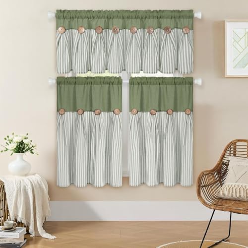 ASPMIZ Farmhouse Cotton Linen Valances - Image 6