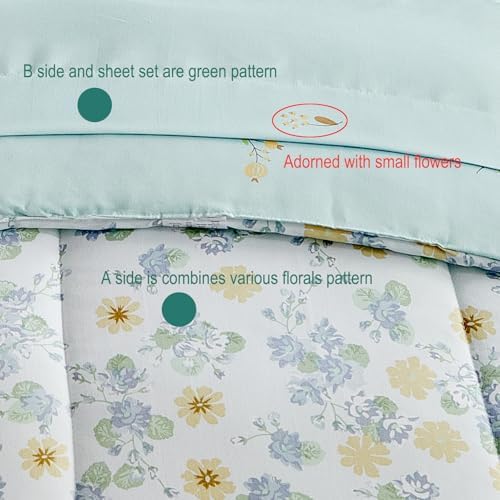 JHXHMX 4 Pieces Toddler Bedding Set, Soft Crib Bed Sheets Set Includes Quilted - Image 7