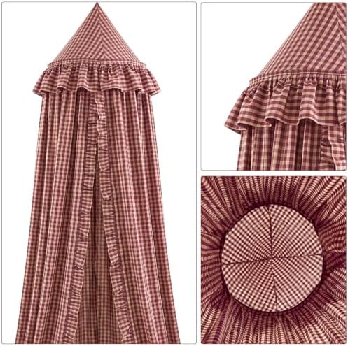 SmoothNovelty Gingham Plaid Bed Canopy - Image 7