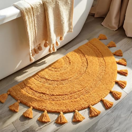 KOEXM Half Circle Boho Bathroom Rugs by KOEXMbringssurprisingproducts