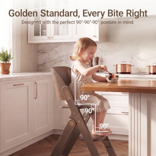 MAMAZING GrowPod Wooden High Chair, Ergonomic Seat & Easy to Clean, Toddler - Image 6