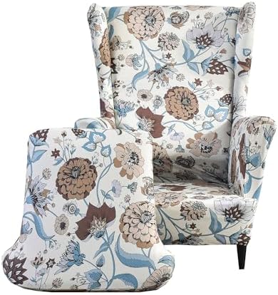 CRFATOP Wingback Chair Covers Wing Armchair Slipcovers by CRFATOP