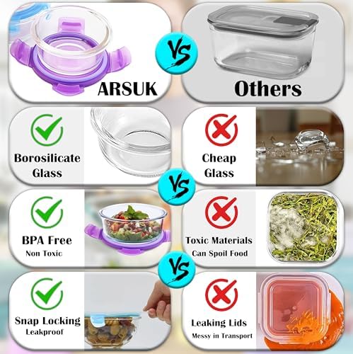 8 Oz Small Glass Food Storage Containers - Image 5