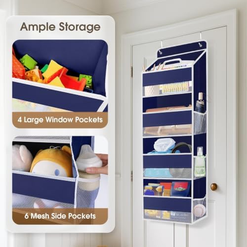 2 Pcs Over The Door Organizer Large Capacity Hanging Storage Room Organizer - Image 4