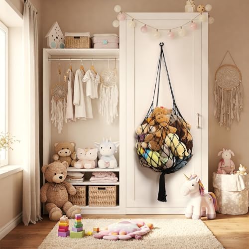 Amdermi Stuffed Animal Storage Hammock Corner Hanging Net Stuffy Animal Hammock - Image 7