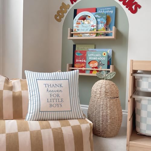 Thank Heaven for Little Boys Pillow Cover 18x18 - Image 7