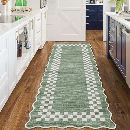 GarveeHome Washable Runner Rug 2x10 Modern Bordered Hallway Runner Rugs - Image 3