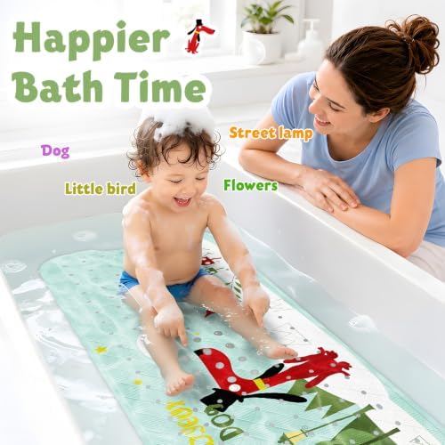 XIYUNTE Bath Mat for Tub Non Slip Bathtub Mat Non Slip 40x16 Baby Bath Mat - Image 4