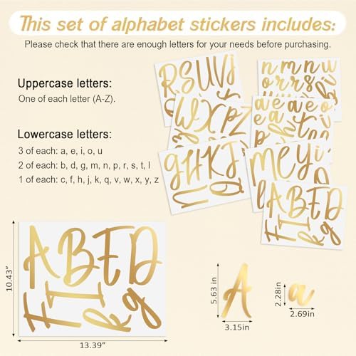 Boao Personalized Name Letter Wall Decal, Modern Calligraphy - Image 2