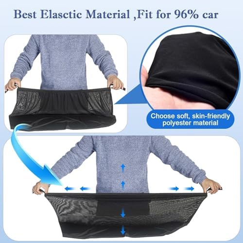 Car Rear Side Window Shadows for Small, Medium Sedan Car Only, Breathable Mesh - Image 4