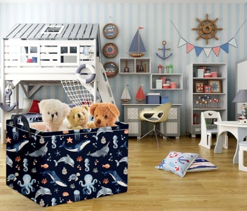Rectangular Ocean Basket Kids Baby Storage Bin Organizer Box - Image 5