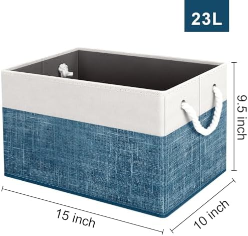 Fab totes Storage Bins 6-Pack, Foldable Storage Baskets - Image 2