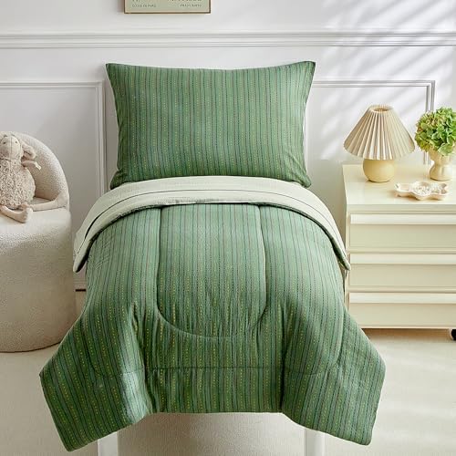 JHXHMX 4 Pieces Toddler Bedding Set, Soft Crib Bed Sheets Set Includes Quilted by CHOOSEYOURSTYLE