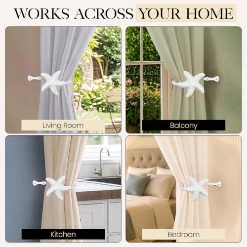 RTZEN Metal Curtain Tiebacks, Drapery Holders - Image 6