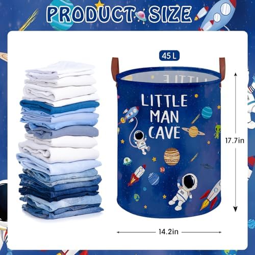 Space Themed Bedroom Decor Baby Laundry Hamper, Kid Laundry Basket - Image 2