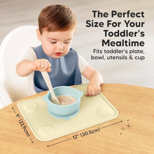 KeaBabies 2pk Silicone Placemats - Image 3