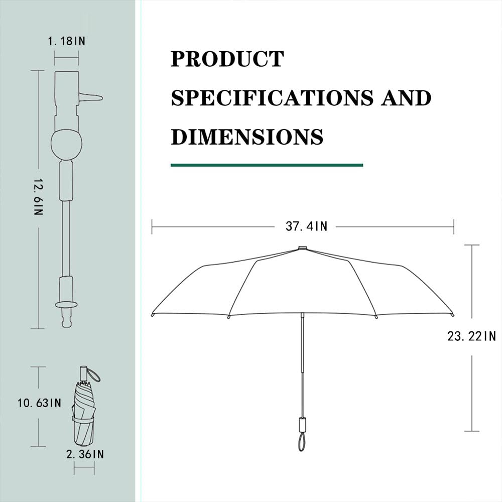 stroller sunshade Clip-on adjustable universal, adjustable steering angle, reinforced umbrella frame, compact and lightweight, suitable for all kinds of strollers Red, Red…