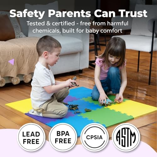 MioTetto Baby Play Mat, Comfortable Playtime Mat – Portable Foam Floor Tiles - Image 5