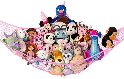 Large Stuffed Animal Storage Hammock 1 Pack | Holds 12 lbs | Corner Stuffed - Image 4