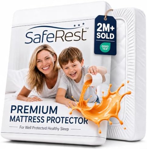 SafeRest Waterproof Twin Size Mattress Protector by SafeRest