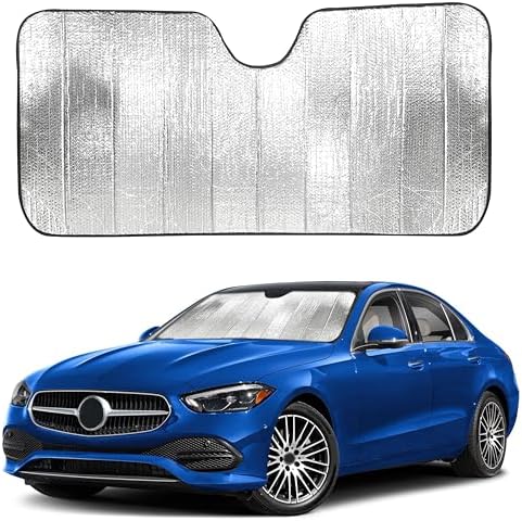 EcoNour Accordion Car Windshield Sun Shade | Reflective Car Window Shades by EcoNour