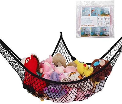Stuffed Animal Hammock, Jumbo Toy Storage Net 83" Wall Sling Corner Extra Large by KOHUIJOO