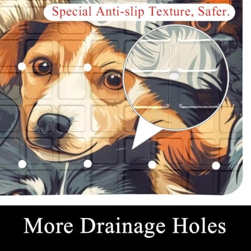 Non Slip Bathtub and Shower Mat 26.8x15.1 inch, Bath Mat - Image 2
