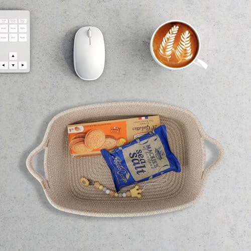 XUANGUO Medium Woven Cotton Rope Storage Basket - Image 5