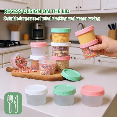 Food Storage Containers 12 Pack 5.4 oz Freezer Storage Containers - Image 4