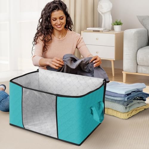 Fab totes 6 Pack Storage Bags for Clothes Blanket Storage Bins - Image 3