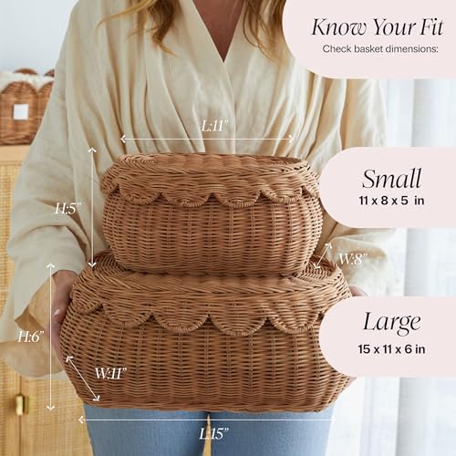 BEBE BASK The Original Scalloped Basket - Image 4