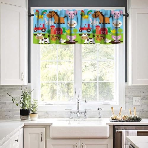 Cartoon Farm Animals Window Valance - Image 5
