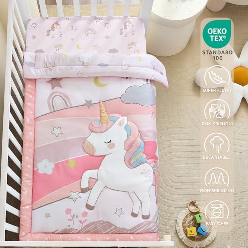 3-Piece Crib Bedding Set for Girls - Image 3