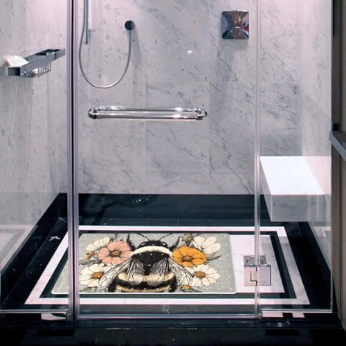 Shower Mat Bathtub Mat, 26.8x15.1 inch, Non-Slip Bath Mat - Image 6