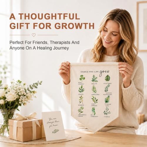 Things You Can Grow Wall Hanging Banner, Mental Health Therapy Decor - Image 7