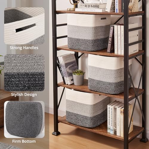 OIAHOMY 13 Inch Cube Storage Bins, Insert Storage Baskets - Image 3