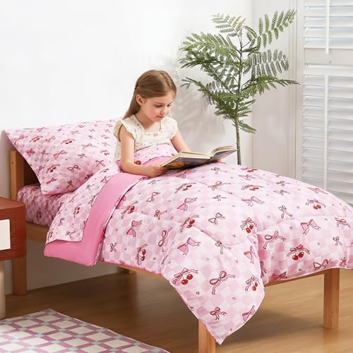 lasoftan Toddler Bedding Set, Toddler Bed Comforter Sets - Image 6