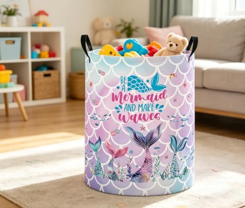 Baby Laundry Basket Baby Nursery Hamper Kids Laundry Basket Toy Storage Bin - Image 5