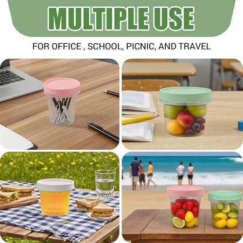 6 Pack 3.4oz Food Storage Containers, Plastic Containers - Image 4