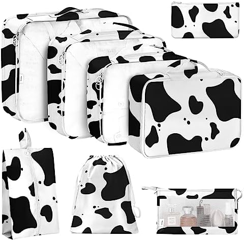 KPX 8 Set Packing Cubes for Travel, Luggage Packing Organizers Accessories by KPX