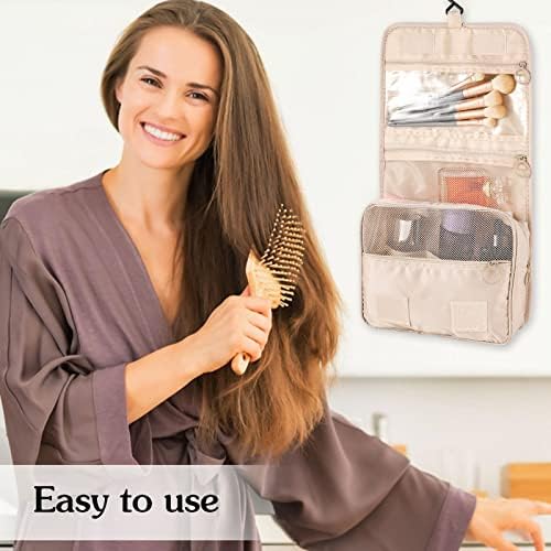 Hanging Toiletry Bag For Women, Waterproof Travel Makeup Organizer - Image 6