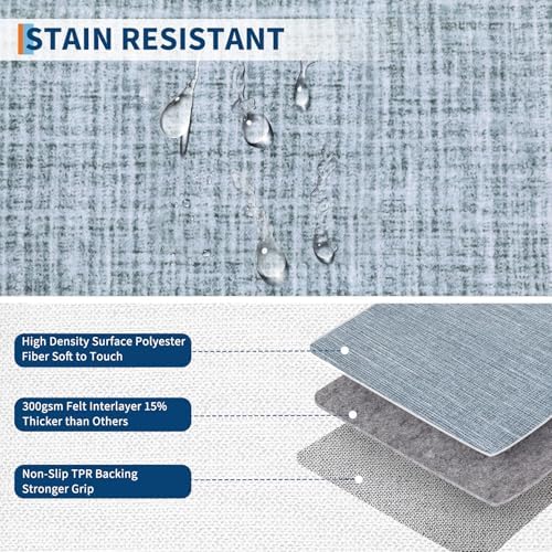 GarveeHome Washable Runner Rug 2x10 Modern Bordered Hallway Runner Rug - Image 6