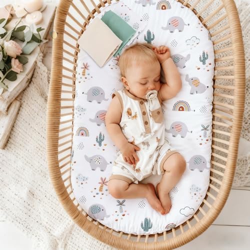 3 Pack Stretchy Bassinet Sheets 20" x 33" Compatible - Image 6