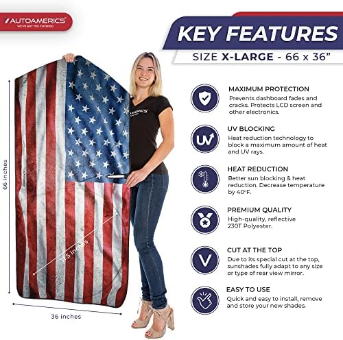 Autoamerics Truck Windshield Sun Shade - Image 2