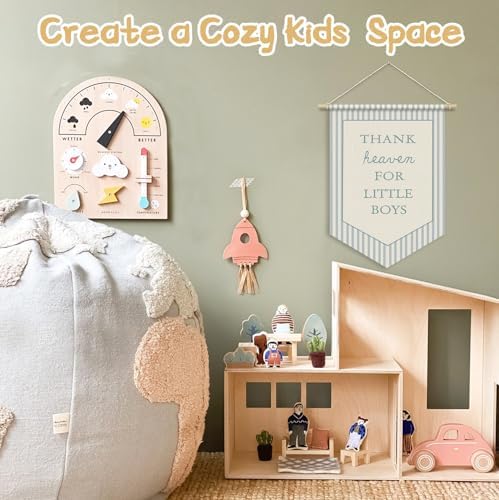 Baby Boys Room Nursery Decor, Thank Heaven - Image 4