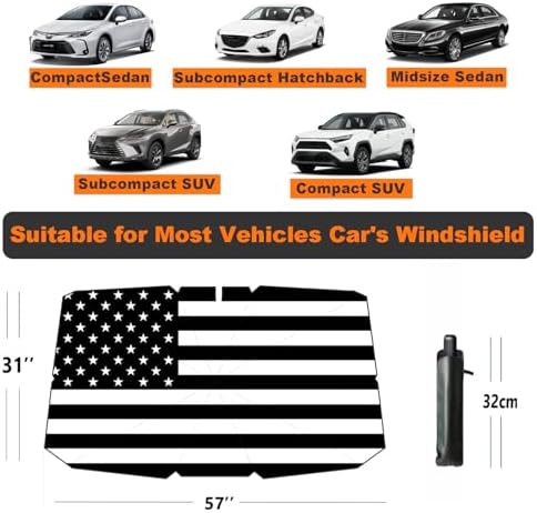 Windshield Sun Shade Umbrella for Car Front Window Sun Visor for Windshield Car - Image 3